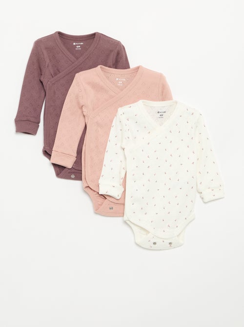Lot de 3 bodies évolutifs - Kiabi