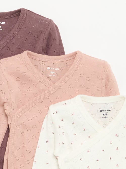 Lot de 3 bodies évolutifs - Kiabi