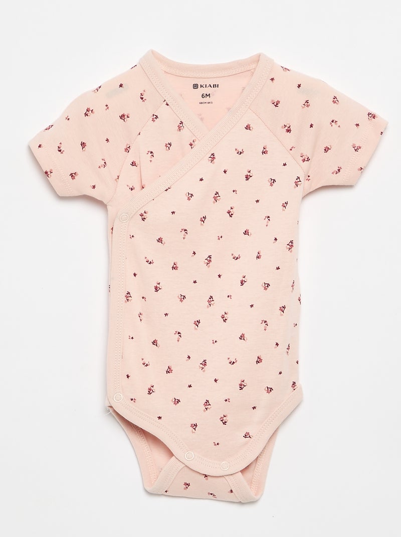 Lot de 3 bodies évolutifs Rose - Kiabi