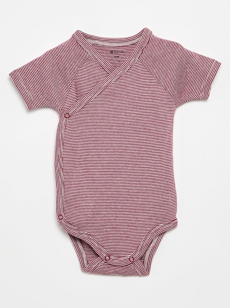 Lot de 3 bodies évolutifs Rose - Kiabi