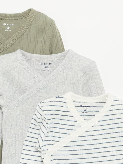 Lot de 3 bodies évolutifs - Kiabi