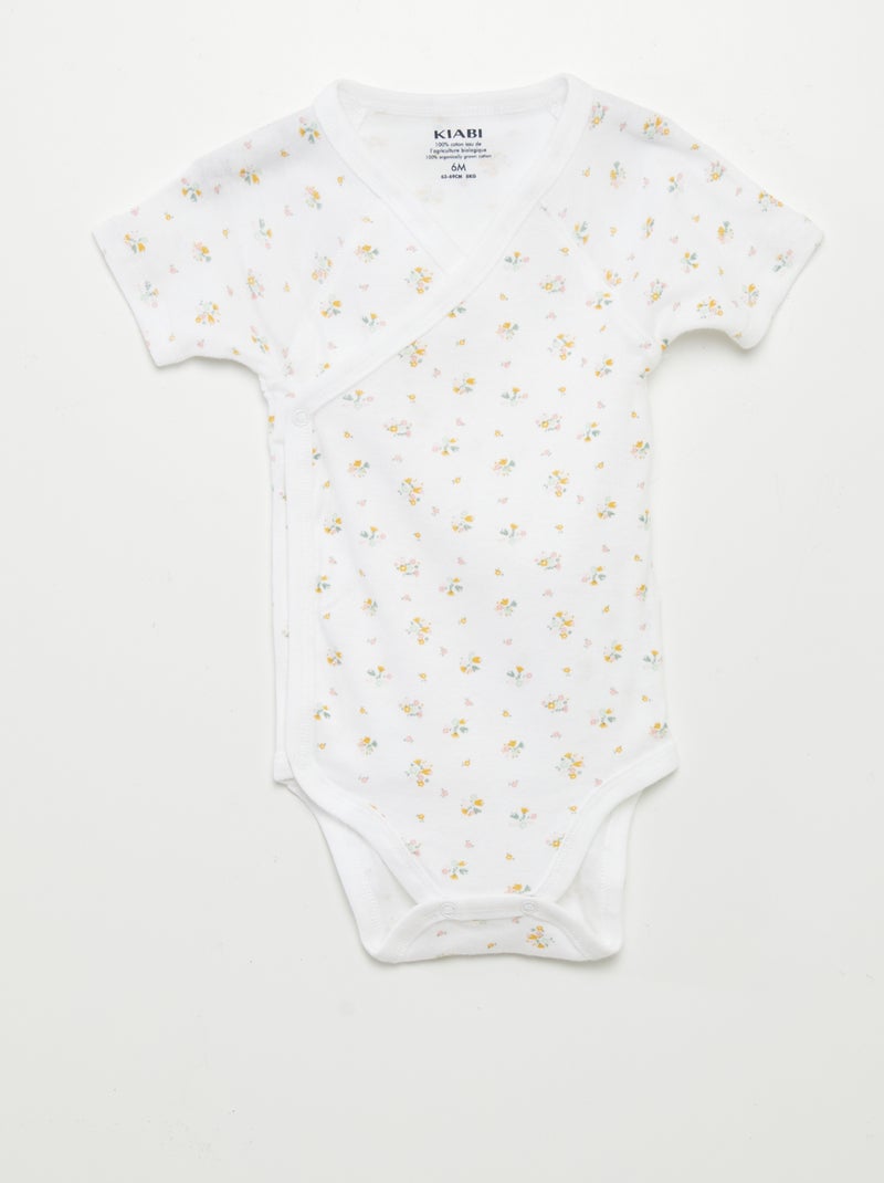 Lot de 3 bodies fantaisie Rose pâle - Kiabi