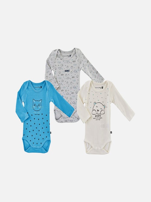 LOT DE 3 BODIES GARCON DONALDO SUCRE D'ORGE - Kiabi