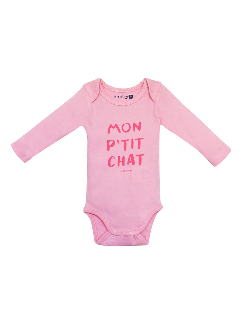 LOT DE 3 BODIES GERSON Rose - Kiabi