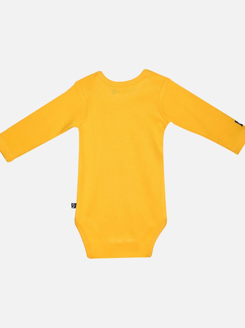 LOT DE 3 BODIES GRADY MANCHES LONGUES BEBE Jaune - Kiabi