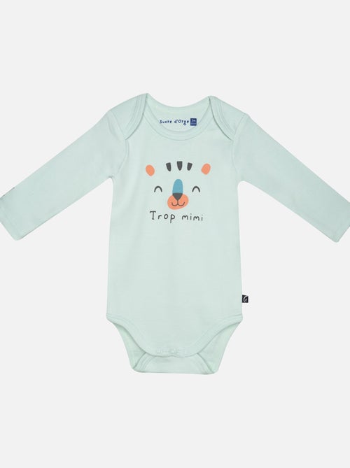 LOT DE 3 BODIES GUSTAVE MANCHES LONGUES BEBE - Kiabi