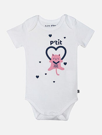 LOT DE 3 BODIES HABY MANCHES COURTES BEBE