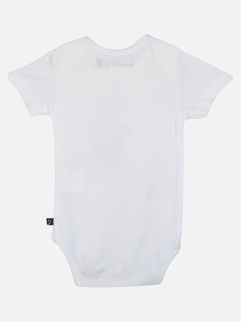 LOT DE 3 BODIES HABY MANCHES COURTES BEBE Rose - Kiabi