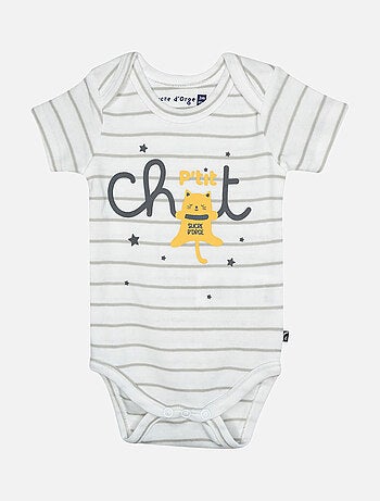 LOT DE 3 BODIES HENNI MANCHES COURTES BEBE