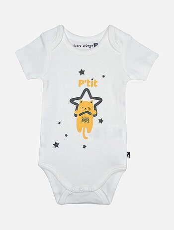 LOT DE 3 BODIES HENNI MANCHES COURTES BEBE