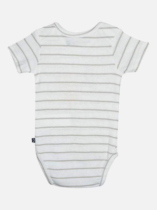 LOT DE 3 BODIES HENNI MANCHES COURTES BEBE - Kiabi