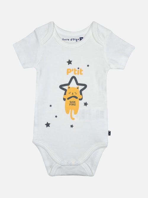 LOT DE 3 BODIES HENNI MANCHES COURTES BEBE - Kiabi