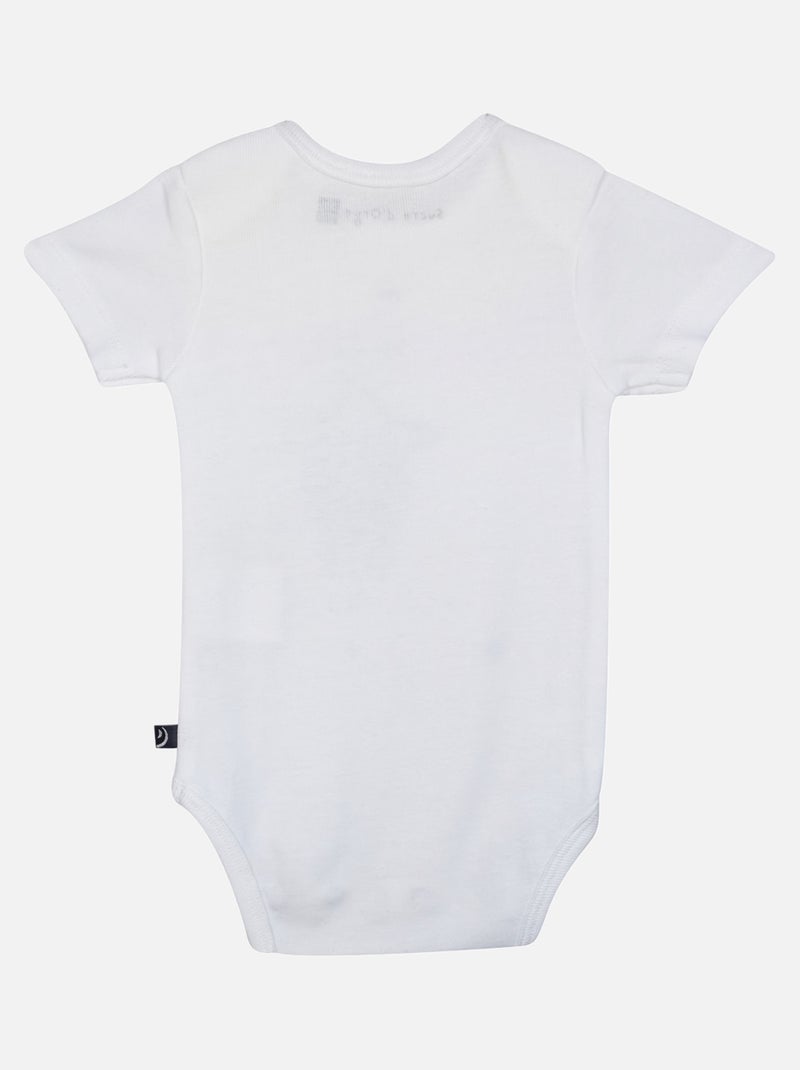 LOT DE 3 BODIES HIPPOLYTE MANCHES COURTES BEBE Bleu - Kiabi