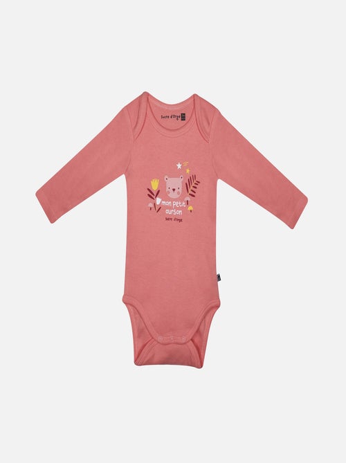 LOT DE 3 BODIES IDALINA MANCHES LONGUES BEBE - Kiabi