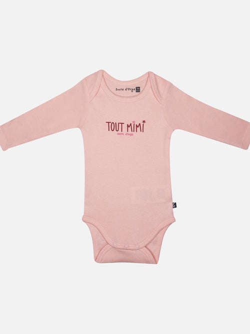 LOT DE 3 BODIES IDALINA MANCHES LONGUES BEBE - Kiabi