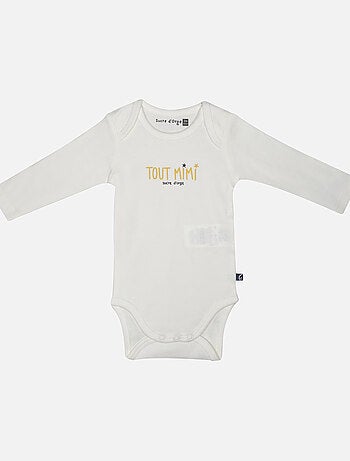 LOT DE 3 BODIES IDAN MANCHES LONGUES BEBE