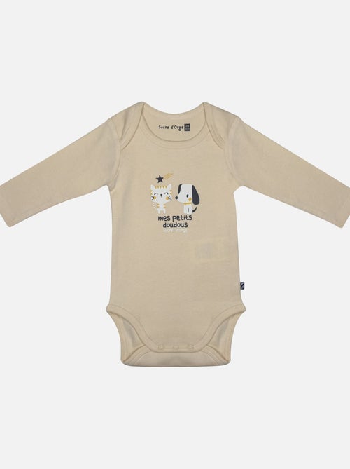 LOT DE 3 BODIES IDAN MANCHES LONGUES BEBE - Kiabi