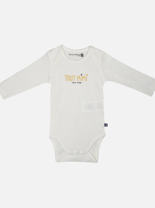 LOT DE 3 BODIES IDAN MANCHES LONGUES BEBE - Kiabi