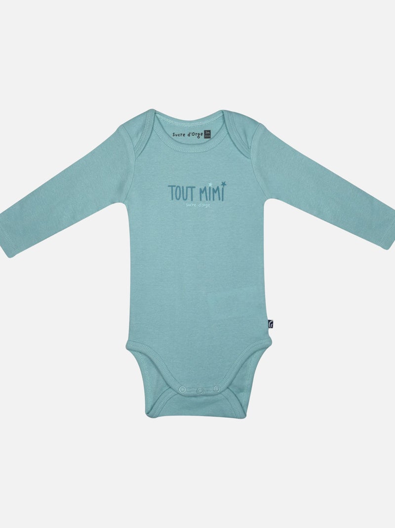 LOT DE 3 BODIES IDER MANCHES LONGUES BEBE Vert - Kiabi