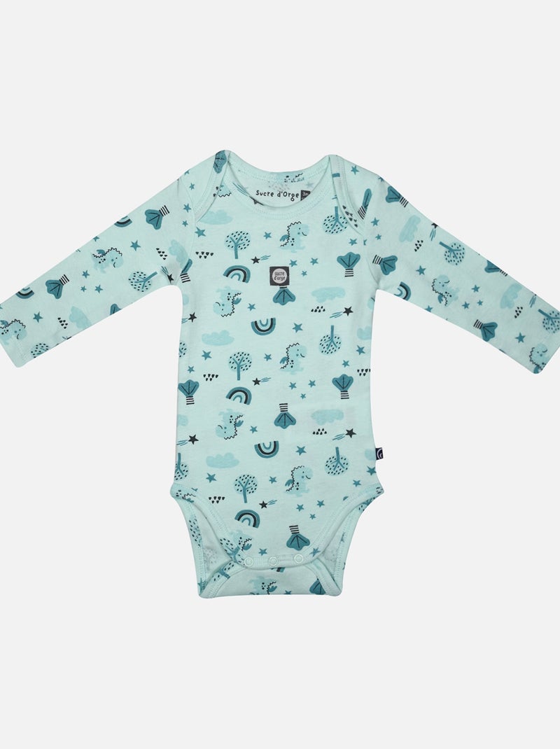 LOT DE 3 BODIES IDER MANCHES LONGUES BEBE Vert - Kiabi