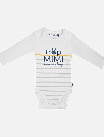 LOT DE 3 BODIES JACQUES MANCHES LONGUES BEBE