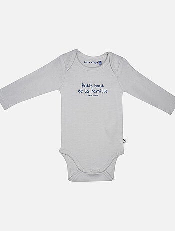 LOT DE 3 BODIES JACQUES MANCHES LONGUES BEBE