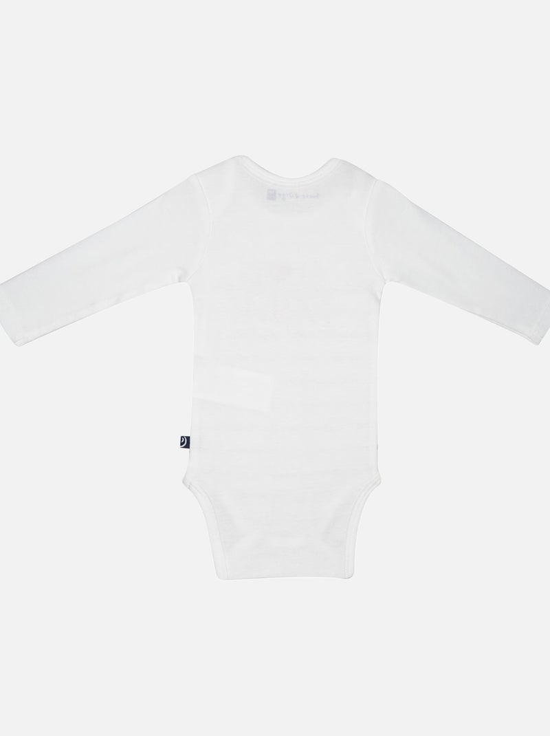 LOT DE 3 BODIES JACQUES MANCHES LONGUES BEBE Gris - Kiabi