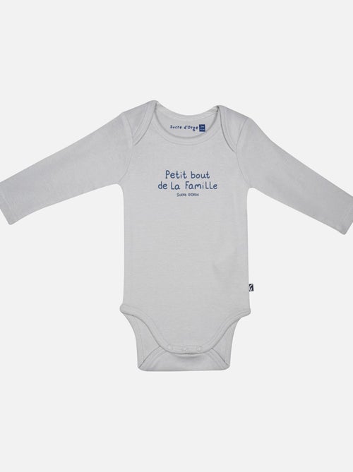 LOT DE 3 BODIES JACQUES MANCHES LONGUES BEBE - Kiabi