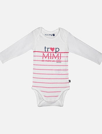 LOT DE 3 BODIES JANELLE MANCHES LONGUES BEBE