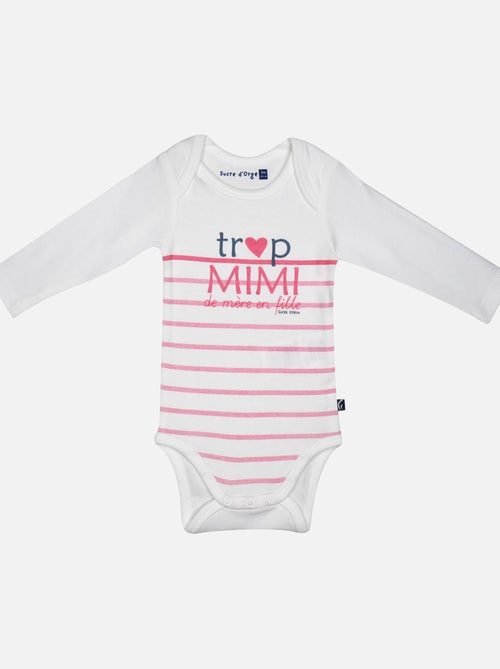 LOT DE 3 BODIES JANELLE MANCHES LONGUES BEBE - Kiabi