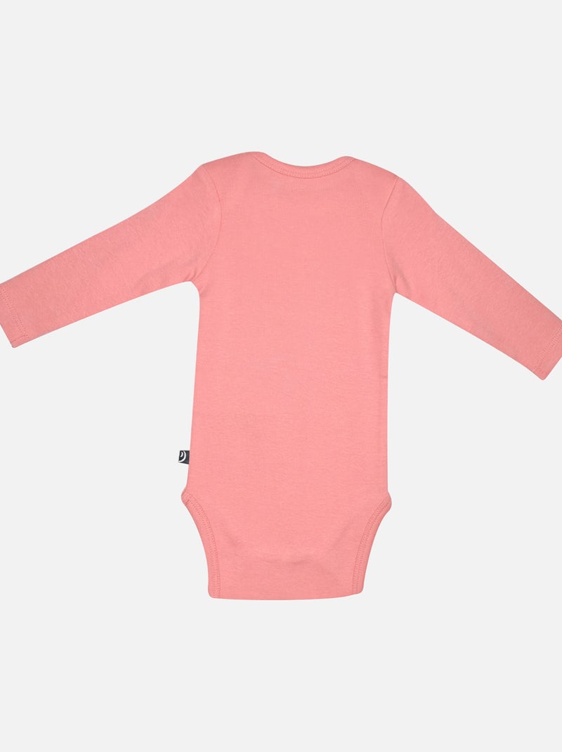 LOT DE 3 BODIES JANELLE MANCHES LONGUES BEBE Rose - Kiabi