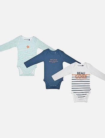 LOT DE 3 BODIES JOSEF MANCHES LONGUES BEBE