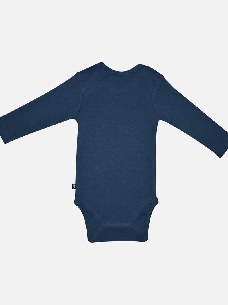 LOT DE 3 BODIES JOSEF MANCHES LONGUES BEBE Bleu - Kiabi