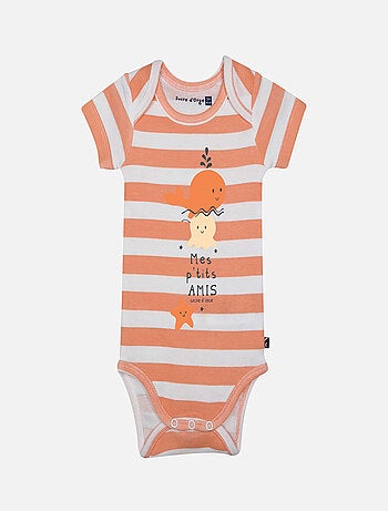 LOT DE 3 BODIES LAELIE MANCHES COURTES BEBE