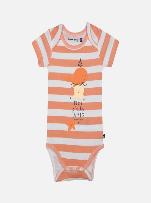 LOT DE 3 BODIES LAELIE MANCHES COURTES BEBE - Kiabi