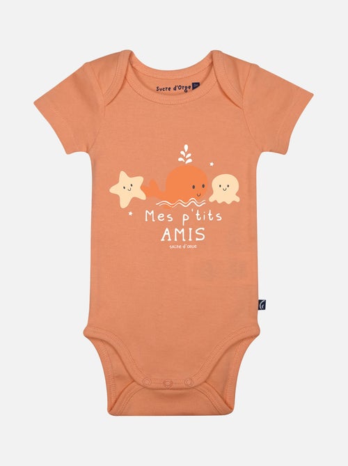 LOT DE 3 BODIES LAELIE MANCHES COURTES BEBE - Kiabi