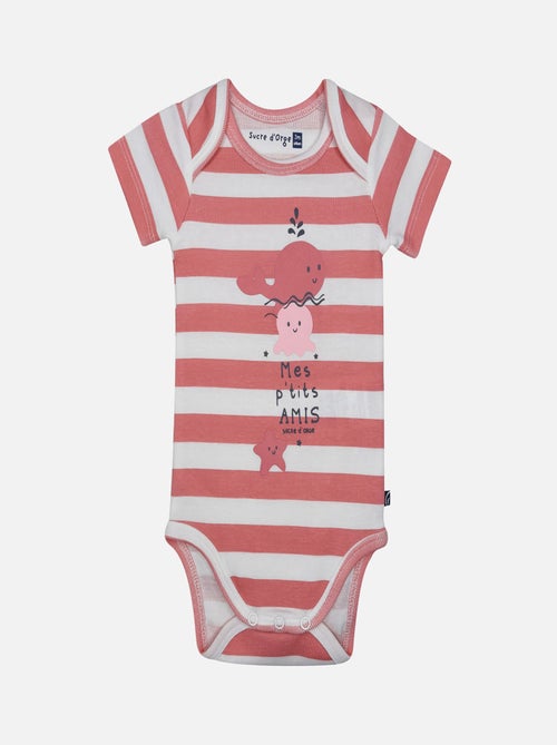 LOT DE 3 BODIES LAURELIA MANCHES COURTES BEBE - Kiabi