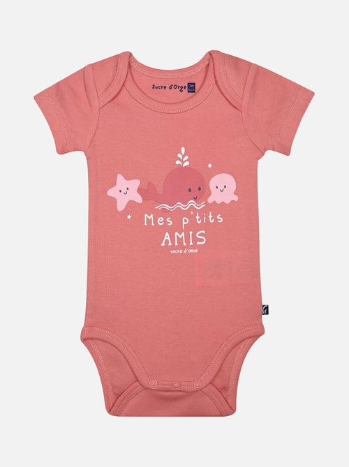 LOT DE 3 BODIES LAURELIA MANCHES COURTES BEBE - Kiabi