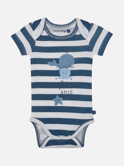 LOT DE 3 BODIES LIRONE MANCHES COURTES BEBE - Kiabi