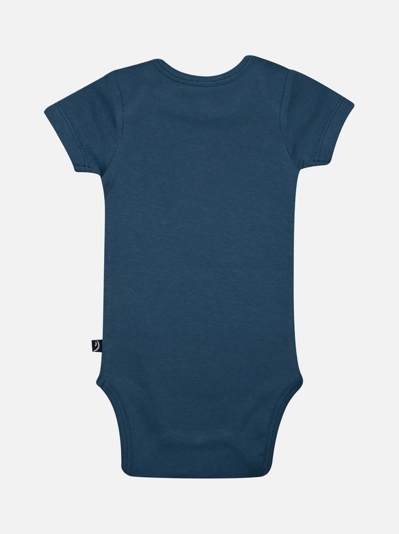 LOT DE 3 BODIES LIRONE MANCHES COURTES BEBE Bleu - Kiabi