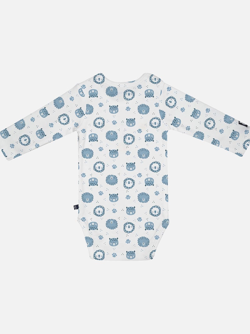 LOT DE 3 BODIES LOÏC MANCHES LONGUES BEBE Bleu - Kiabi