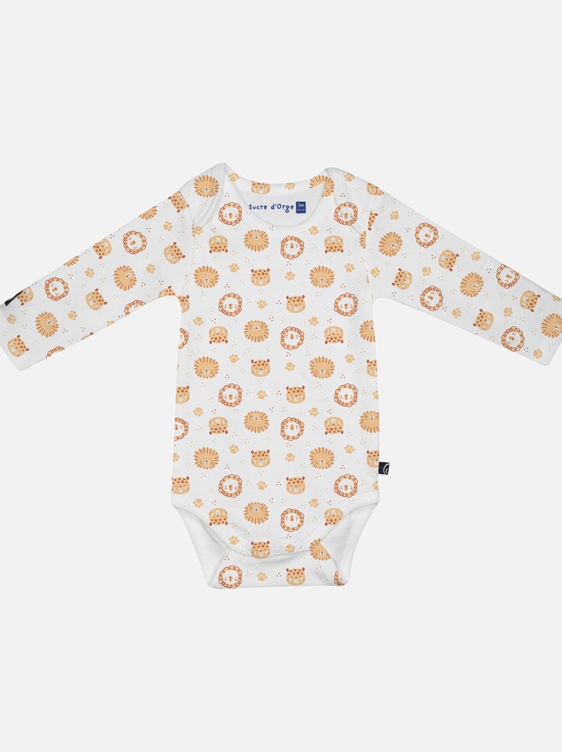LOT DE 3 BODIES LOVAN MANCHES LONGUES BEBE Jaune - Kiabi