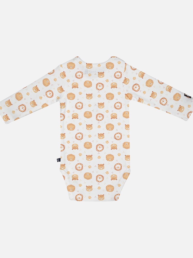 LOT DE 3 BODIES LOVAN MANCHES LONGUES BEBE Jaune - Kiabi