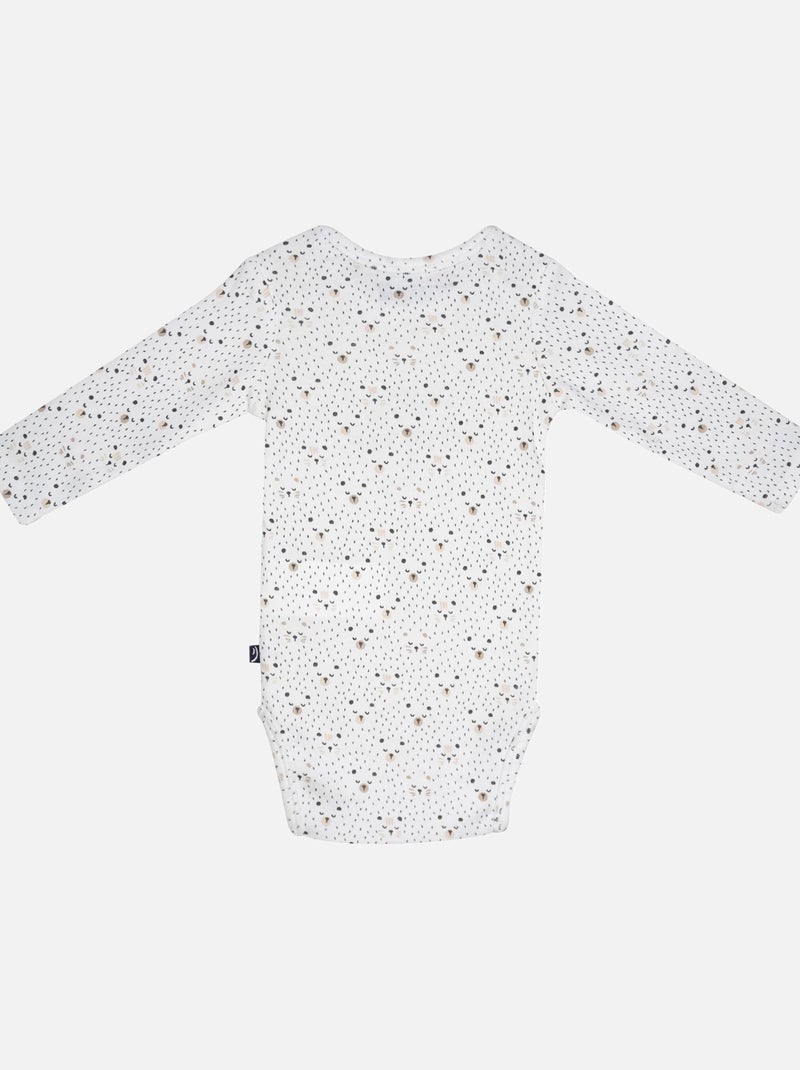 LOT DE 3 BODIES MAEL MANCHES LONGUES BEBE Beige - Kiabi