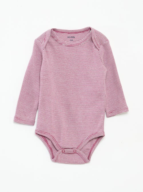 Lot de 3 bodies manches longues - Kiabi