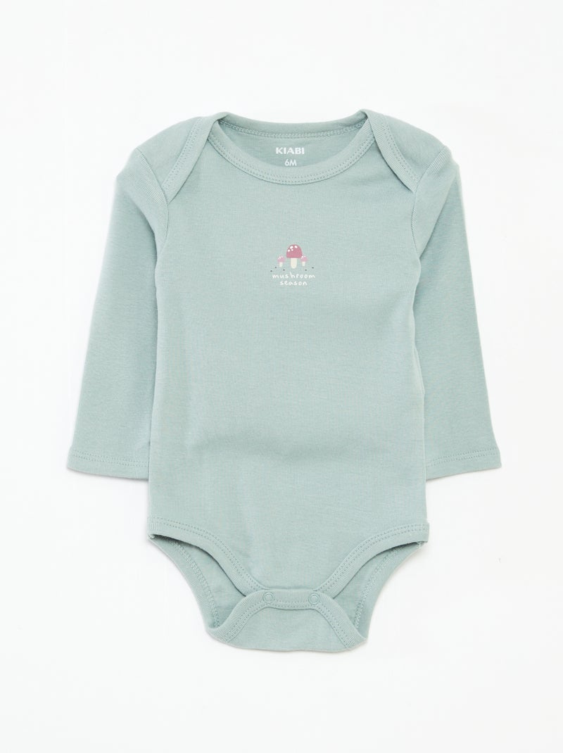 Lot de 3 bodies manches longues Blanc - Kiabi