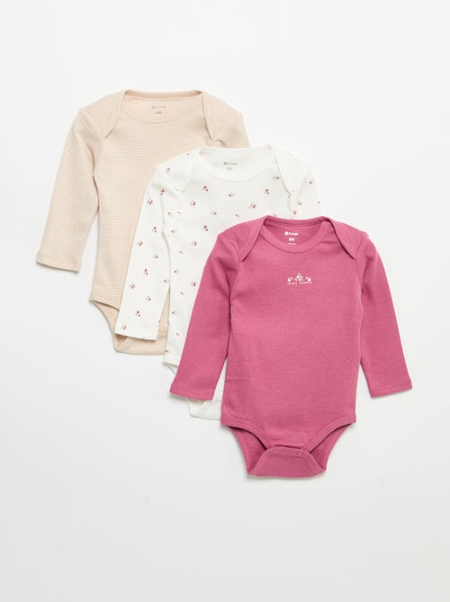 Lot de 3 bodies manches longues - Kiabi Lot de 3 bodies manches longues - Kiabi