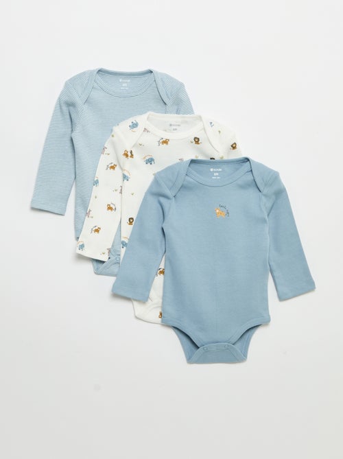 Lot de 3 bodies manches longues - Kiabi Lot de 3 bodies manches longues - Kiabi