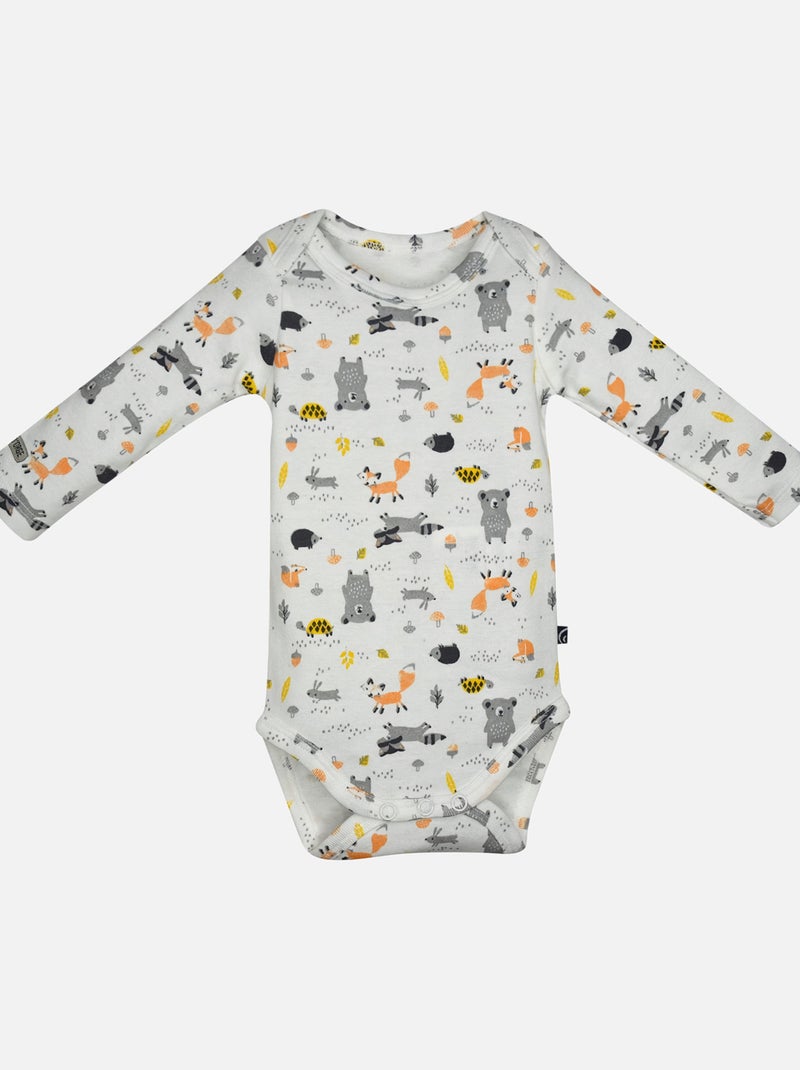 LOT DE 3 BODIES MANCHES LONGUES FIACRE Jaune - Kiabi