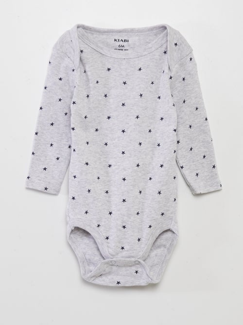 Lot de 3 bodies manches longues - Kiabi